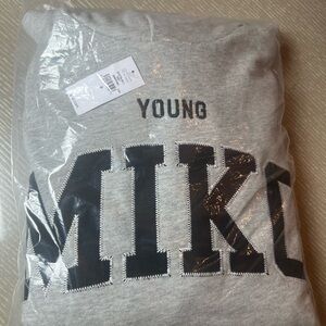 Gap Young MIKO Gray Hoodie Sweatshirt unisex size Small